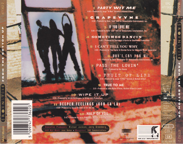 Brownstone - From The Bottom Up | MJJ Music (477362 2) - 3