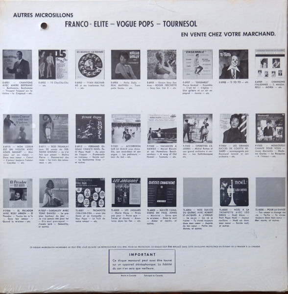 Tony Danieli Et Son Orchestre - Saxuality | Disques Pop (POP-7507) - 2 Tony Danieli Et Son Orchestre - Saxuality | Disques Pop (POP-7507) - 2