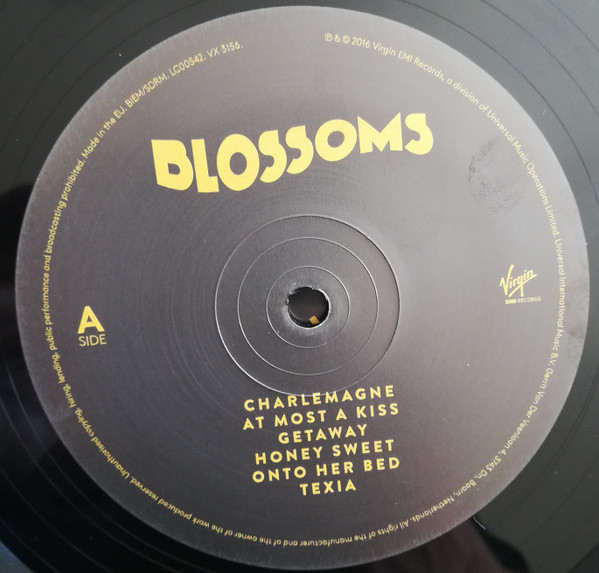 Blossoms - Blossoms | Virgin EMI Records (VX 3156) - 3 Blossoms - Blossoms | Virgin EMI Records (VX 3156) - 3