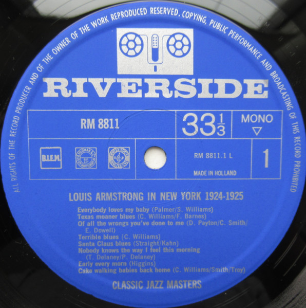 Louis Armstrong - Louis Armstrong In New York 1924-1925 | Riverside Records (RM 8811) - 4 Louis Armstrong - Louis Armstrong In New York 1924-1925 | Riverside Records (RM 8811) - 4