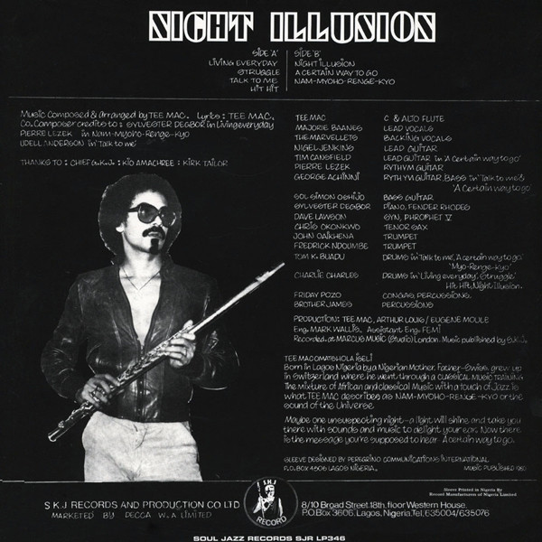 Tee Mac Featuring: Marjorie Barnes - Night Illusion | Soul Jazz Records (SJR LP346) - 2 Tee Mac Featuring: Marjorie Barnes - Night Illusion | Soul Jazz Records (SJR LP346) - 2