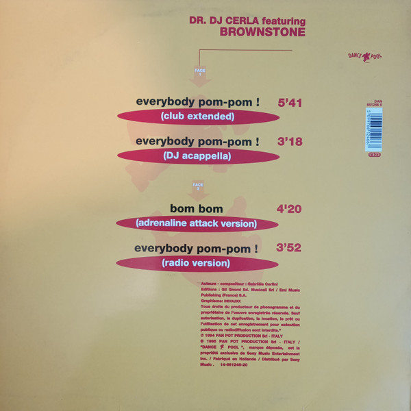 DJ Cerla featuring Brownstone - Everybody Pom-Pom! | Dance Pool (661246-6) - 2 DJ Cerla featuring Brownstone - Everybody Pom-Pom! | Dance Pool (661246-6) - 2
