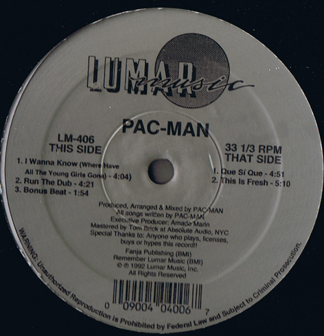 Pac-Man - I Wanna Know (Where Have All The Young Girls Gone) | Lumar Music (LM-406) - main