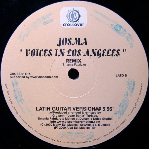 Josma - Voices In Los Angeles (Remix) | Crossover Records (CROSS 011RX) - 2