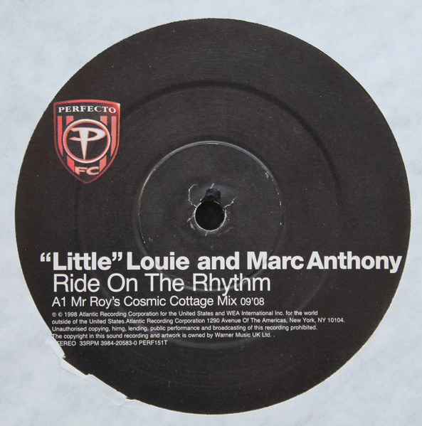 Louie Vega And Marc Anthony - Ride On The Rhythm | Perfecto Red (PERF151T) - 3