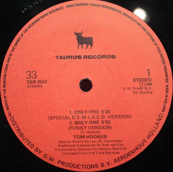 Tom Hooker - Only One | Taurus Records (TSR 3543) - 2 Tom Hooker - Only One | Taurus Records (TSR 3543) - 2