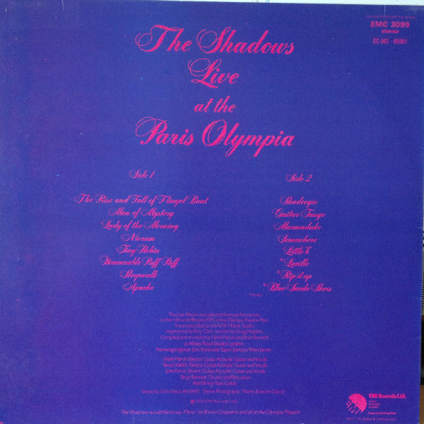 The Shadows - Live At The Paris Olympia | EMI (EMC 3095) - 2