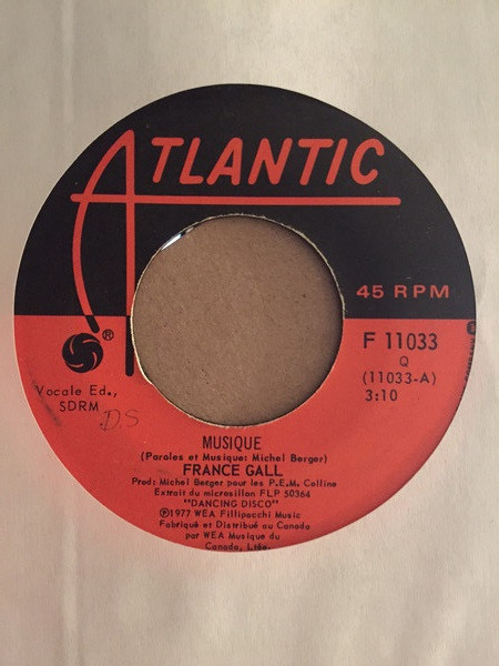 France Gall - Musique / Ce Garçon Qui Danse (7") [Vinyl] | Atlantic (F 11033) - 3