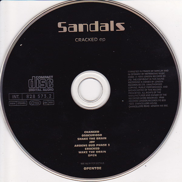 Sandals - Cracked EP | Open Toe Records (828 573.2) - 3 Sandals - Cracked EP | Open Toe Records (828 573.2) - 3