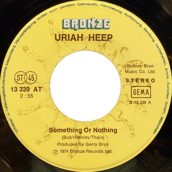Uriah Heep - Something Or Nothing / What Can I Do | Bronze (13 339 AT) - 3
