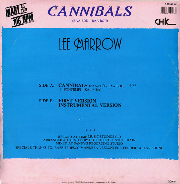 Lee Marrow - Cannibals (Baa-Boù - Baa Boù) | Chic (6.20546) - 2