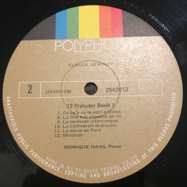 Claude Debussy - 12 Preludes From Book 1 | Polyphon (2542 012-10) - 4