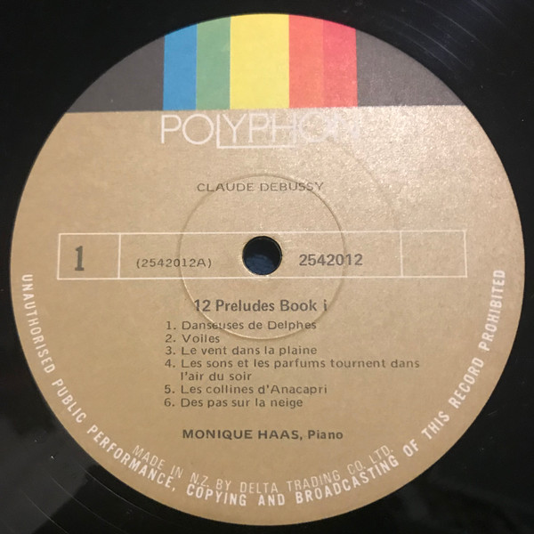 Claude Debussy - 12 Preludes From Book 1 | Polyphon (2542 012-10) - 3