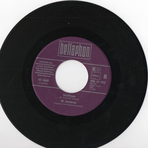 Wolfgang Ambros - Zwickt's Mi / Schifoan | Bellaphon (100-01-012) - 4