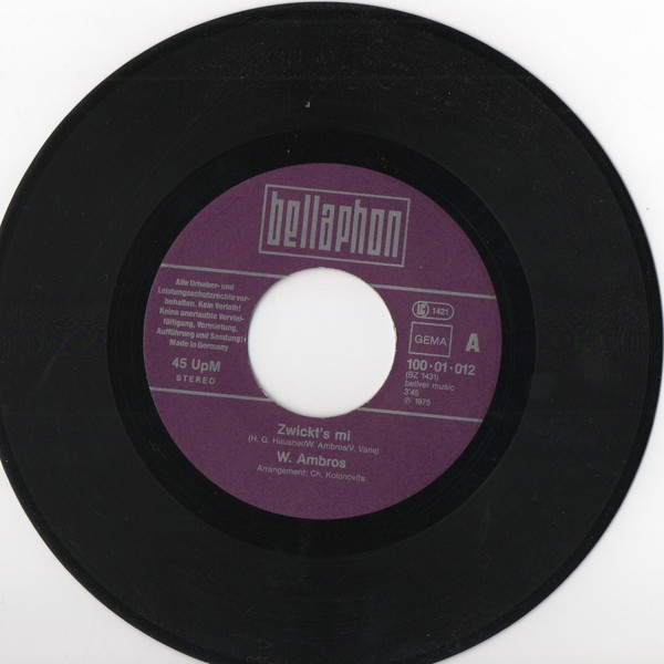 Wolfgang Ambros - Zwickt's Mi / Schifoan | Bellaphon (100-01-012) - 3
