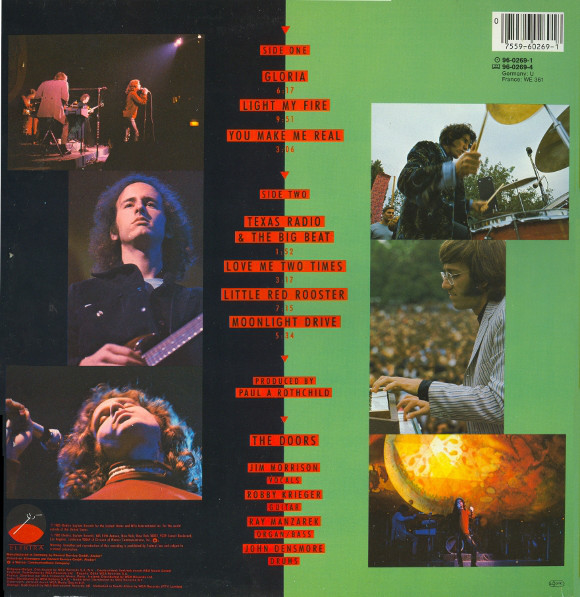 The Doors - Alive, She Cried | Elektra (96-0269-1) - 2