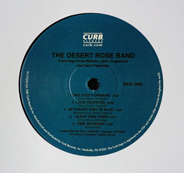 Desert Rose Band - The Desert Rose Band | Curb Records (CURB 77570.1) - 3 Desert Rose Band - The Desert Rose Band | Curb Records (CURB 77570.1) - 3