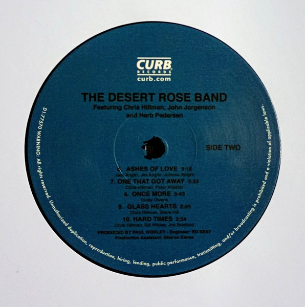 Desert Rose Band - The Desert Rose Band | Curb Records (CURB 77570.1) - 4 Desert Rose Band - The Desert Rose Band | Curb Records (CURB 77570.1) - 4