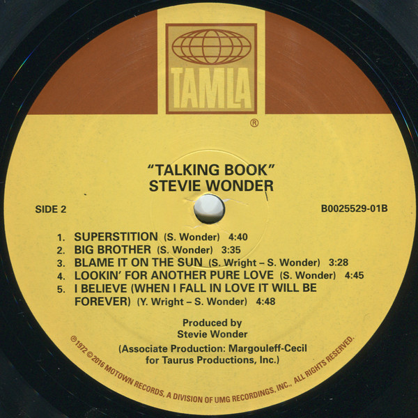 Stevie Wonder - Talking Book | Tamla (B0025529-01) - 4 Stevie Wonder - Talking Book | Tamla (B0025529-01) - 4