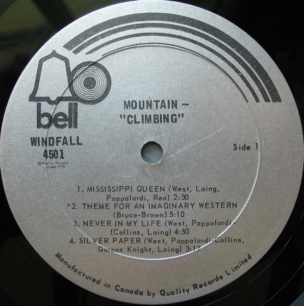 Mountain - Climbing! | Bell Records (WINDFALL 4501) - 3