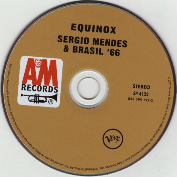 Sérgio Mendes & Brasil '66 - Equinox | Verve Records (828 394 122-2) - 3