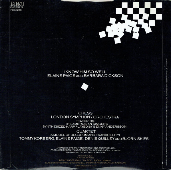 Elaine Paige And Barbara Dickson - I Know Him So Well | RCA (CHESST 3)