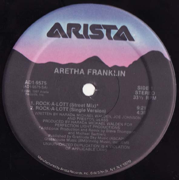 Aretha Franklin - Rock-A-Lott | Arista (AD1-9575) - 3