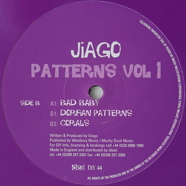 Jiago - Patterns Vol 1 | DiY Discs (DiY 44)