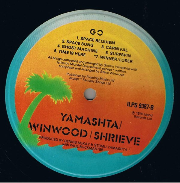 Stomu Yamash'ta / Steve Winwood / Michael Shrieve - Go | Island Records (ILPS 9387) - 3