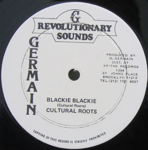 Cultural Roots - Blackie Blackie / Only Jah Know | Revolutionary Sounds (none) - main