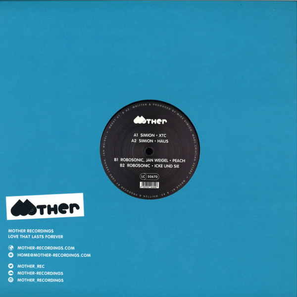 Simion / Robosonic & Jan Weigel - XTC / Peach | Mother (MR067 MR068) - main