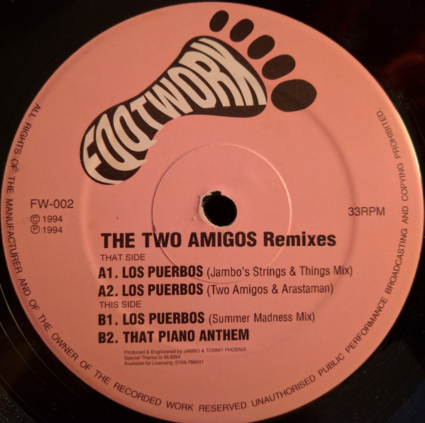 The Two Amigos - Los Puerbos / That Piano Anthem (Remixes) | Footwork Records (FW-002) - main