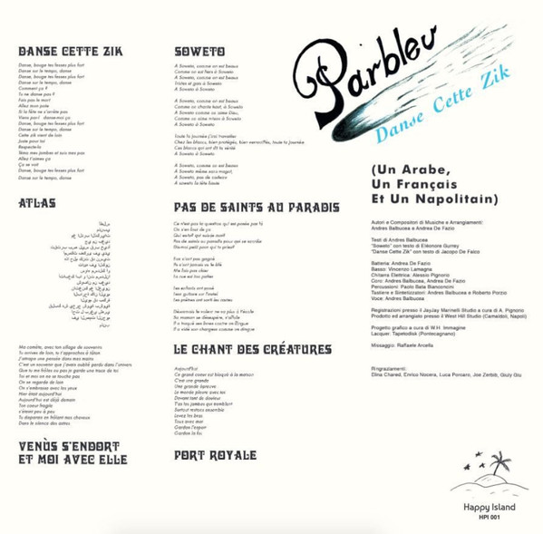 Parbleu - Danse Cette Zik | Happy Island (HPI001) - 2 Parbleu - Danse Cette Zik | Happy Island (HPI001) - 2