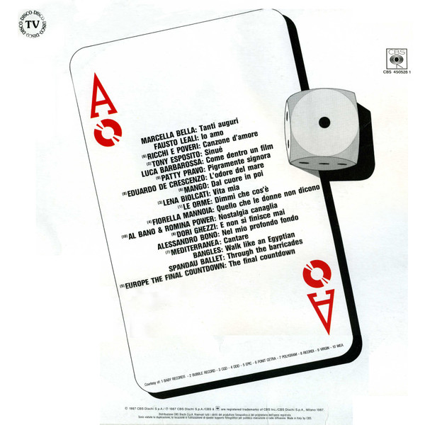 Various - Sanremo '87 | CBS (CBS 450528 1) - 2