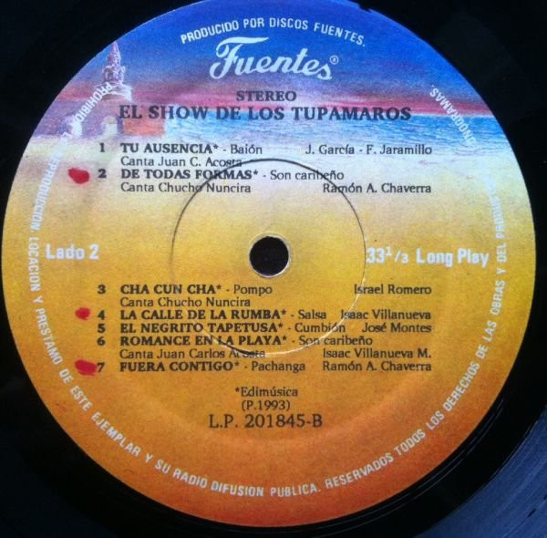 Los Tupamaros - El Show De Los Tupamaros | Discos Fuentes (LP.201845) - 4 Los Tupamaros - El Show De Los Tupamaros | Discos Fuentes (LP.201845) - 4