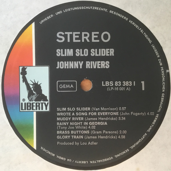 Johnny Rivers - Slim Slo Slider | Liberty (LBS 83 383 I) - 4