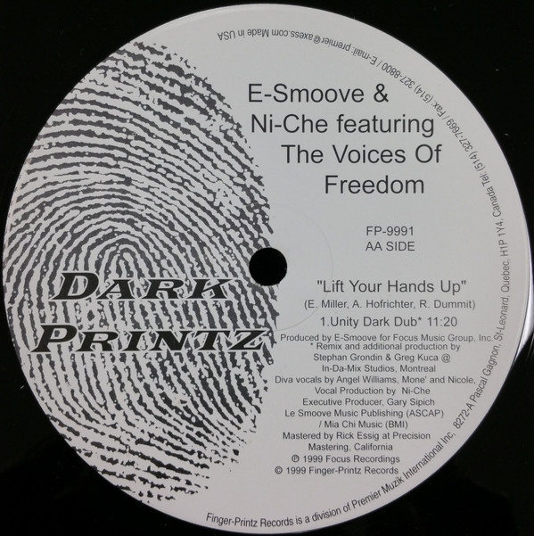 E-Smoove & Ni-Che Featuring Voices Of Freedom - Lift Your Hands Up | Finger Printz (FP-9991)