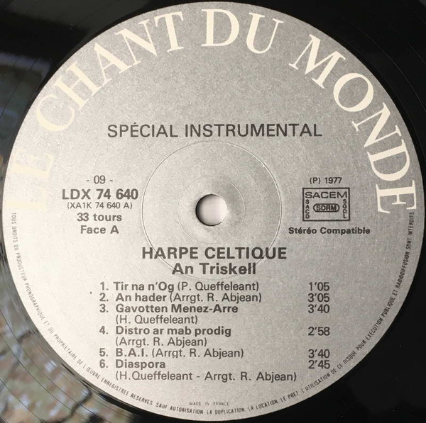 An Triskell - Harpe Celtique | Le Chant Du Monde (LDX 74640) - 2
