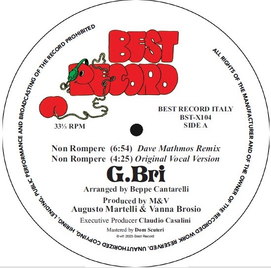 G. Bri - Non Rompere | Best Record Italy (BST-X104) - 4