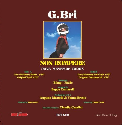 G. Bri - Non Rompere | Best Record Italy (BST-X104) - 2