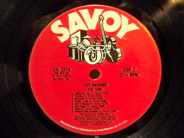 Fats Navarro - Fat Girl | Savoy Records (SJL 2216) - 4 Fats Navarro - Fat Girl | Savoy Records (SJL 2216) - 4