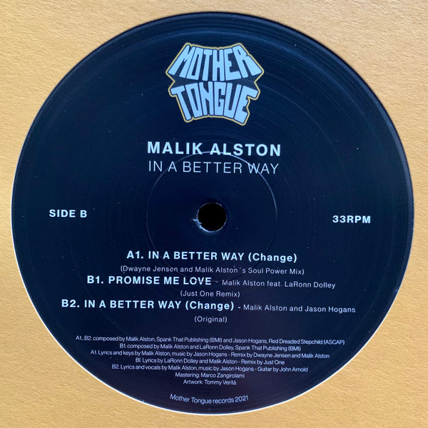 Malik Alston - In A Better Way | Mother Tongue Records (MT 19012) - 2 Malik Alston - In A Better Way | Mother Tongue Records (MT 19012) - 2