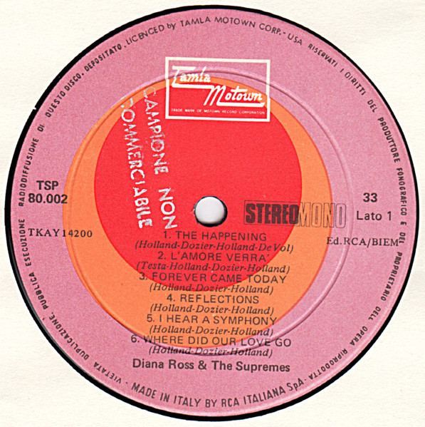 The Supremes - Diana Ross & The Supremes | Tamla Motown (TSP 80002) - 3