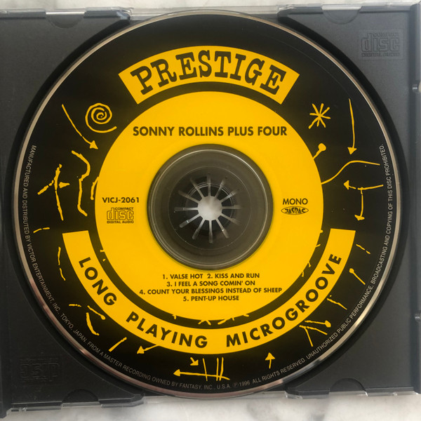 Sonny Rollins - Plus 4 | Prestige (VICJ-2061) - 3 Sonny Rollins - Plus 4 | Prestige (VICJ-2061) - 3