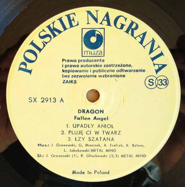 Dragon - Fallen Angel | Polskie Nagrania Muza (SX 2913) - 3 Dragon - Fallen Angel | Polskie Nagrania Muza (SX 2913) - 3