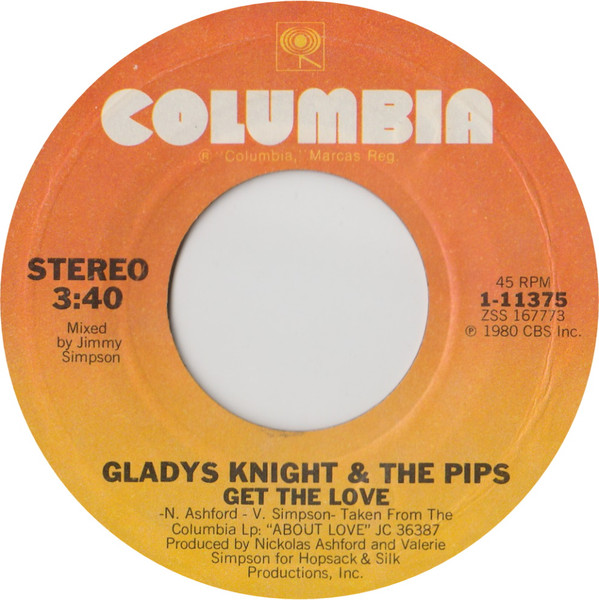 Gladys Knight And The Pips - Bourgie', Bourgie' / Get The Love | Columbia (1-11375) - 2