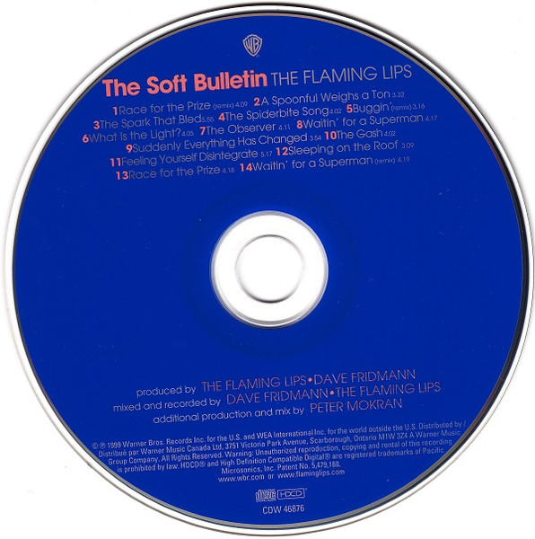 The Flaming Lips - The Soft Bulletin [CD] | Warner Bros. Records (CDW 46876) - 3