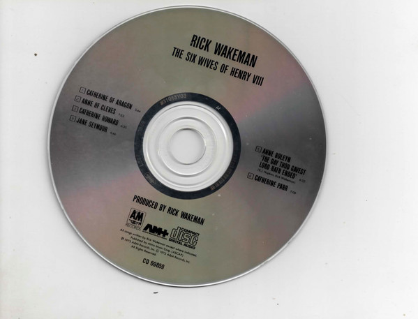 Rick Wakeman - The Six Wives Of Henry VIII [CD] | A&M Records (CD 69859) - 3