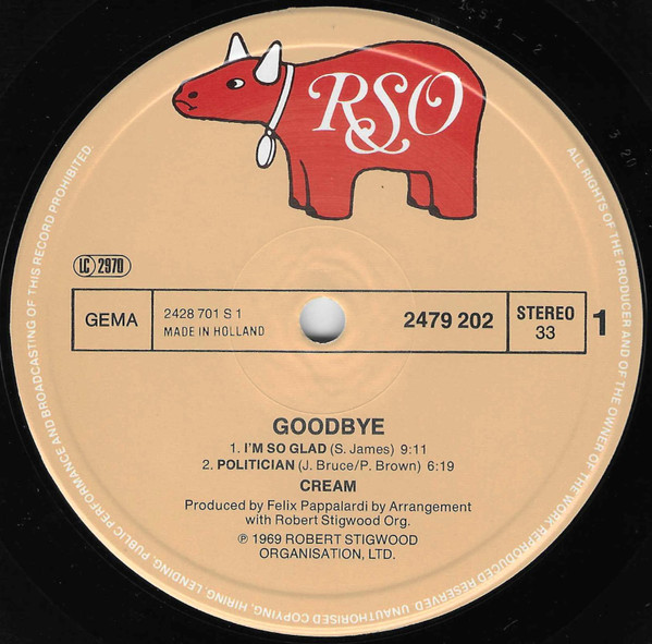 Cream - Goodbye | RSO (2479 202) - 3 Cream - Goodbye | RSO (2479 202) - 3