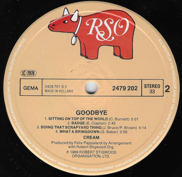 Cream - Goodbye | RSO (2479 202) - 4 Cream - Goodbye | RSO (2479 202) - 4